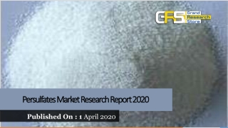 Persulfates Market Research Report 2020