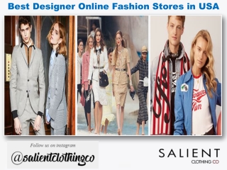 Salient Clothing Co - Best Designer Online Fashion Stores in USA