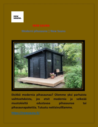 Pihasaunat | New Sauna