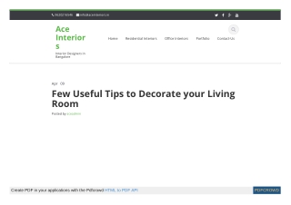 Few Useful Tips to Decorate your Living Room
