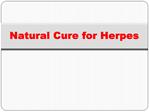 Natural Cure for Herpes