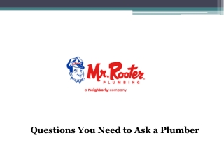 Questions to Ask a Plumber before Hiring