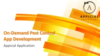 Pests Control App Development