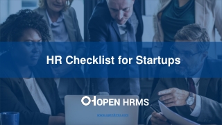 HR Checklist for Startups