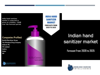 Industry Outlook on India Hand Sanitizer Market