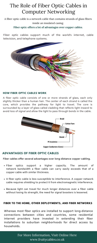 The Role of Fiber Optic Cables in Computer Networking
