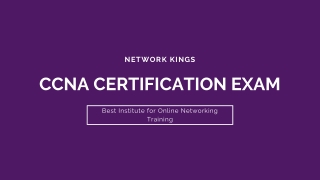 Get to Know More About CCNA Certification Exam