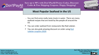 Discount on Seafood with Red Lobster Coupons 2020