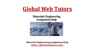 Materials Engineering Assignment Help - Globalwebtutors