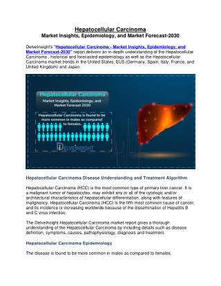 Hepatocellular Carcinoma Market