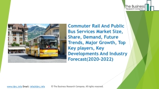 Global Commuter Rail And Public Bus Services Market Growth And Trends In 2020