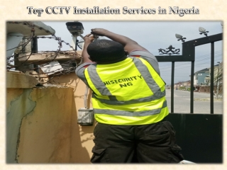 Top CCTV Installation Services in Nigeria