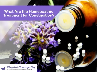 What Are the Homeopathic Treatment for Constipation?