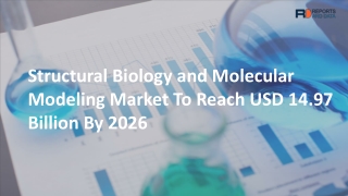 Structural Biology And Molecular Modeling Market 2019: Rising with Immense Development Trends across the Globe by 2026