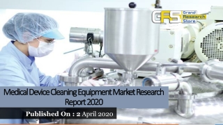 Medical Device Cleaning Equipment Market Research Report 2020