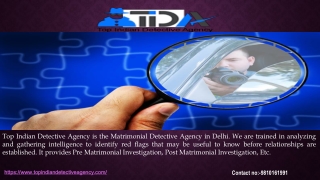 Detective agency in Delhi