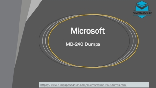 Latest Microsoft MB-240 Dumps PDF ~ Secret Of Success| DumpsPass4sure