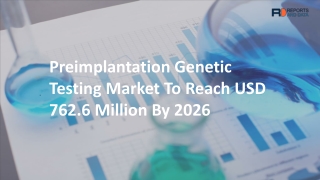 Preimplantation Genetic Testing Market Drivers is Responsible 2026