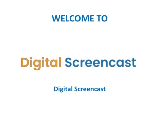 Video Recorder Editor – Digital Screencast