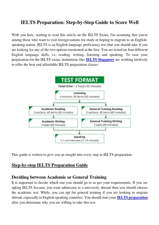 IELTS Preparation: Step-by-Step Guide to Score Well