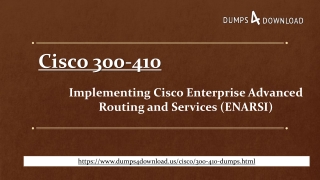 Cisco 300-410 Dumps Is Exam Stress Free Expert's Formula Offered By Dumps4Download.us
