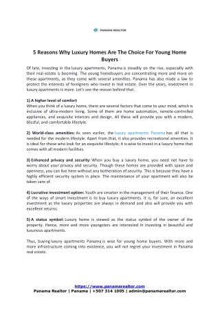 5 Reasons Why Luxury Homes Are The Choice For Young Home Buyers