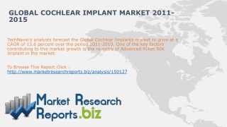 Global Cochlear Implant Market 2011-2015