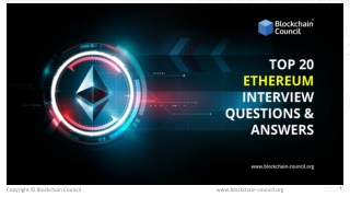 Top 20 Ethereum Interview Questions & Answers