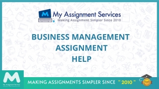 Business Management assignment help in Canada