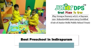 Best Preschool in Indirapuram