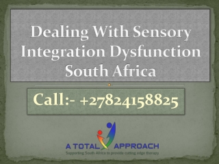 Dealing With Sensory Integration Dysfunction South Africa