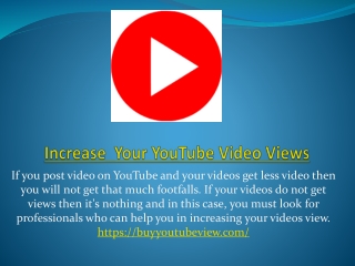 How To Increase YouTube Video Views