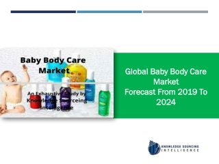 Global Baby Body Care Market Research report- Forecasts From 2019 To 2024