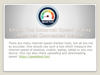 How To Check Internet Speed of Digital Devices