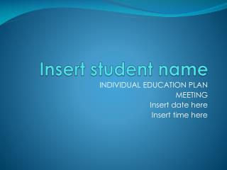 Insert student name