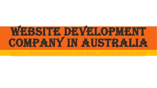 Website Development Company in Australia