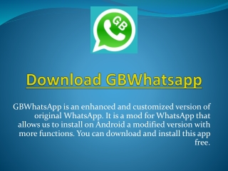 How To Use GBWhatsapp