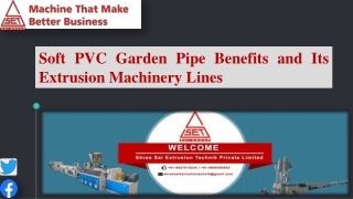 Buy Soft RPVC Graden Pipe Extrusion Machinery Lines. Order Now