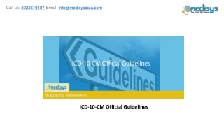 ICD-10-CM Official Guidelines