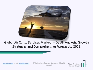 Global Air Cargo Services Indusrty 2020