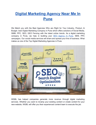 Looking For Digital Marketing Agency Near Me In Pune