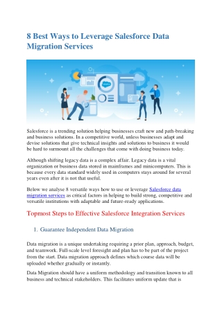 8 Best Ways To Leverage Salesforce Data Migration Services