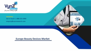 Europe Beauty Devices Market – Analysis and Forecast (2019-2024)