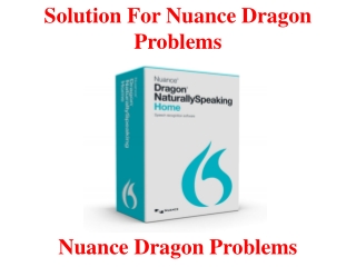 solution for nuance dragon problems