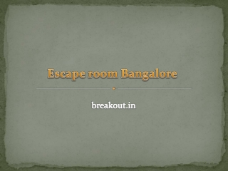Escape Room Koramangala
