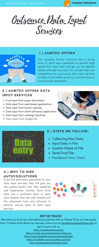 Outsource Data Input Services
