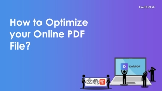 How to optimize your PDF online