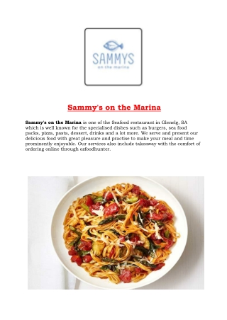 Sammy's on the Marina - seafood takeaway Glenelg , SA - 5% OFF