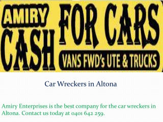 Car Wreckers in Altona