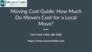 Calculating Guide on How Much do Movers Cost For a Local Move?